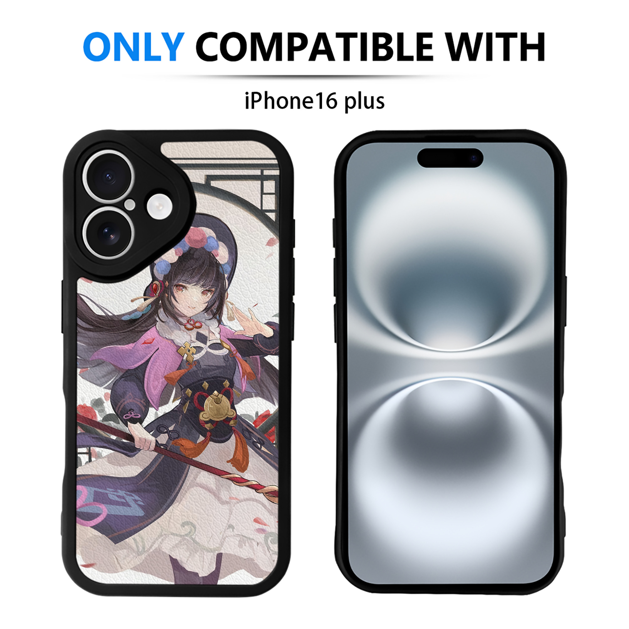 げんし神 genshin 【iPhone 16シリーズ対応】シリコンスマホケース（レザー調） 材質：シリコン
